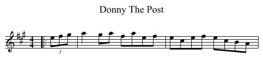 Donny The Post - staff notation