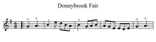 Donnybrook Fair - staff notation