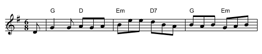 Donnybrook Fair - staff notation