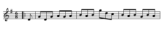 Donnybrook Fair - staff notation