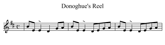 Donoghue's Reel - staff notation