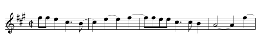Don't You Cry My Honey - staff notation