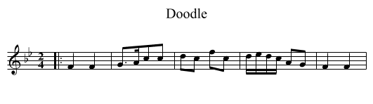 Doodle - staff notation