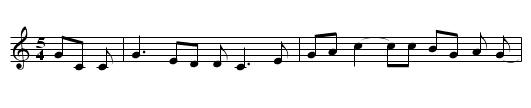 Doon the Moor - staff notation