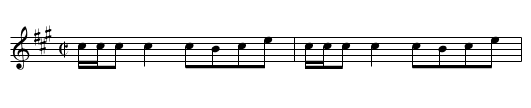 Doon the Water - staff notation