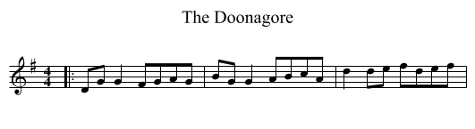 Doonagore, The  - staff notation