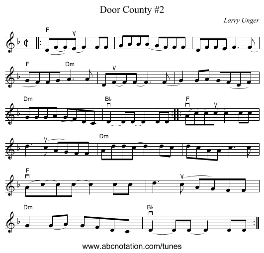 Door County #2 - staff notation