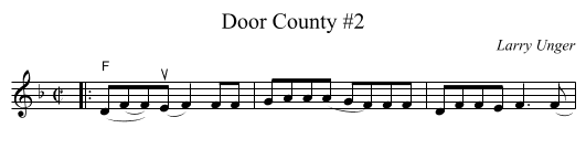 Door County #2 - staff notation