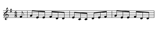 Doorus Mill - staff notation