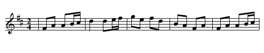 Doran's Ass - staff notation