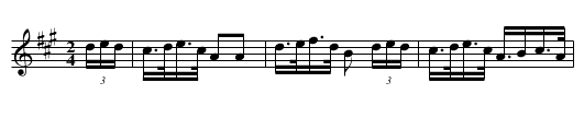 Doran's Hornpipe - staff notation