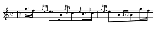 Dornoch Links  rpband - staff notation