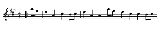 Dornoch Links - staff notation