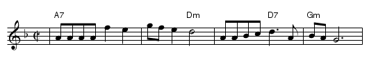 Dorogoy Dal'noyu #1 - staff notation