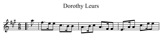 Dorothy Leurs - staff notation