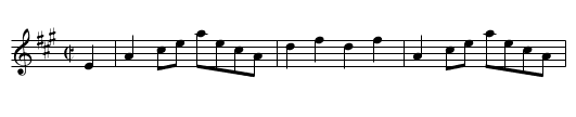 Dorset Four Hand Reel [2] - staff notation