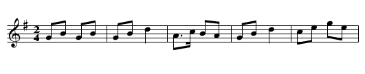 Dorset Four-Hand Reel - staff notation
