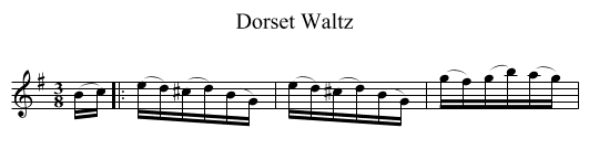 Dorset Waltz - staff notation