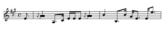 Dorsincilly - staff notation