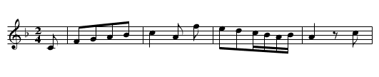 DORT OBEN AUF DEM BERGE - staff notation