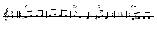dos Tsigayner - staff notation