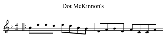 Dot McKinnon's - staff notation