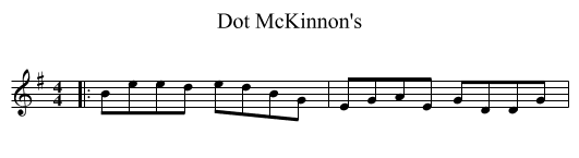 Dot McKinnon's - staff notation