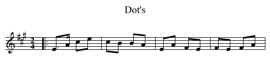 Dot's - staff notation