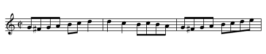 Double Bransle (1) - staff notation