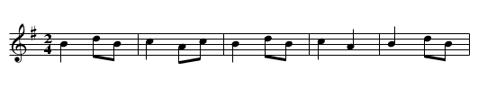 Double Entendre, La - staff notation