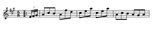 Double Jig - staff notation