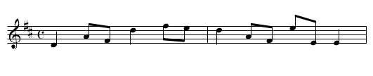Double Kisses - staff notation