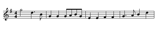 Double Lead Through - staff notation