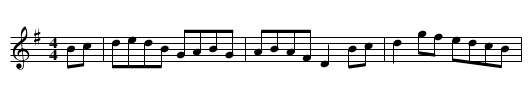 Double Set Back - staff notation
