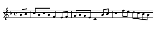 Double Set Back - staff notation
