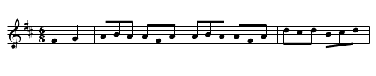 Double Shuffle - staff notation