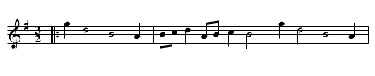 Double the Cape - staff notation