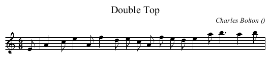 Double Top - staff notation