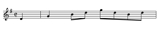 Doucette's Dream - staff notation