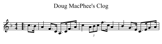 Doug MacPhee's Clog - staff notation