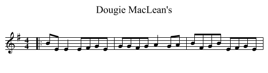 Dougie MacLean's - staff notation