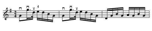 DOUGLAS' FAVORITE -- HORNPIPE - staff notation