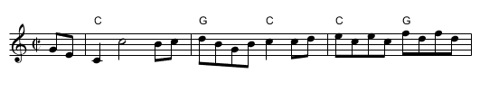 Douglas - staff notation