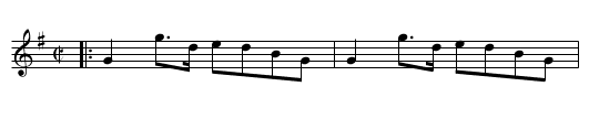 DOUGLASS FAVORITE - staff notation