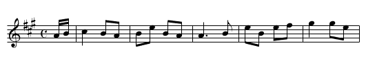 Dove (1), The - staff notation