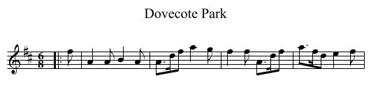 Dovecote Park - staff notation
