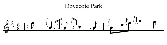 Dovecote Park - staff notation