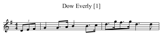 Dow Everly [1] - staff notation