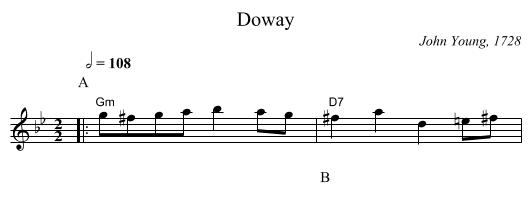 Doway - staff notation