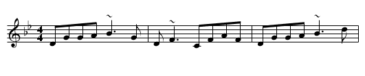 Dowd's Favorite - staff notation